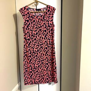 Apartment Nine Coral & Blue Patterned Sleeveless Dress